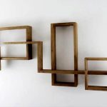 Geometric Shaped Creative Wooden Shelves Art