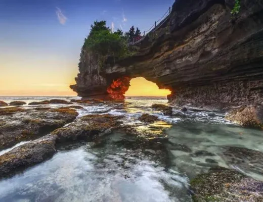 Batu Bolong Beach Bali, a Beautiful and Unique Beach That is a Favorite of Surfers